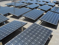 solar panel roof array