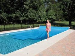 solar pool cover top